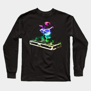 HOUSE CAT (Rainbow DJ Kitty) Long Sleeve T-Shirt